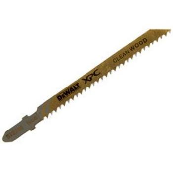 DeWalt DT2218-QZ - Hoja de sierra de calar XPC, long: 100mm, hoja bi-metal para cortes precisos en madera, aglomerado, contrachapado, laminado y plástico hasta 60mm de espesor, Arándano