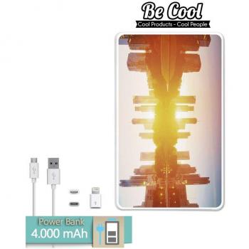 Becool® - Batería Externa Power Bank 4000 mah + Gratis 1 cable USB-MicroUsb