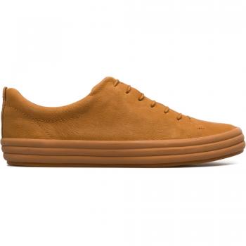 CAMPER Hoops Women's Suede Sneakers - Brown, Size 41 (10)