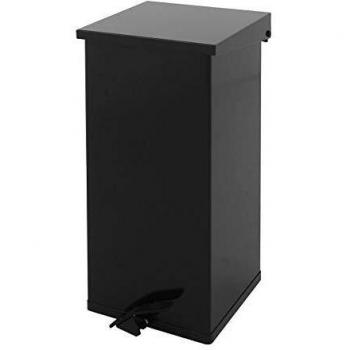 Contenedor de Basura con Pedal 55L en Acero Inoxidable, Dimensiones 300 x 600 x 300 mm