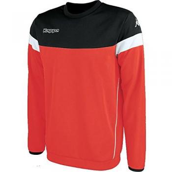 Kappa Lido Sweat Sudadera de Entrenamiento, Niños, Rojo/Negro/Blanco, 6Y
