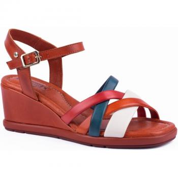 Pikolinos TEULADA W2B-1994C1 Sandalia Con Cuña mujer Combinado, sandalias cuña de piel
