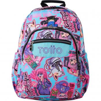 Mochila Escolar Eco-friendly Totto Acuareles Anime Girls