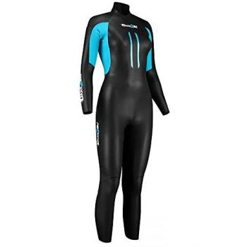 Traje neopreno Dare2Tri Mach2 negro azul infantil - 3, traje de neopreno junior, diseño en color negro y azul, talla 3