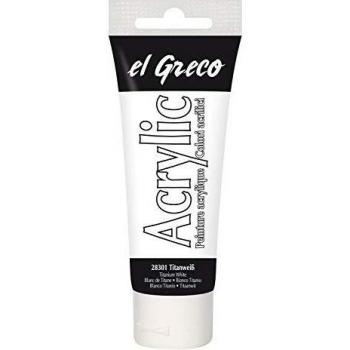 Pintura Acrílica KREUL El Greco Titanio 75 ml Alta Pigmentación