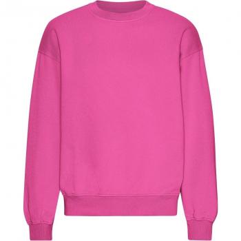 Women's Oversized Crewneck Sweatshirt - Colorful Standard Organic Bubblegum Pink