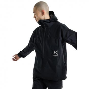 Burton Chaqueta Ak Gore Mlst Negro - Chaqueta de snowboard, impermeable, transpirable, con tecnología GORE-TEX, aislamiento térmico, ajuste regular, capucha ajustable, múltiples bolsillos