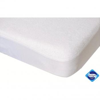 PMP colchón protector de la cubierta Formulario impermeable y transpirable PU Blanca 50X100 cm