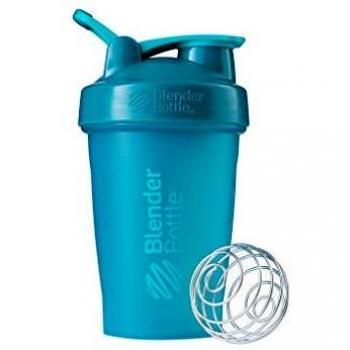 BlenderBottle Classic Loop - Botella Mezcladora de Batidos de proteínas con batidor Blenderball, Turquesa