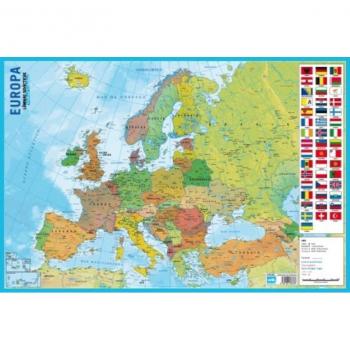 Lámina Didáctica Portugués Mapa de Europa 59.5 X 40 Cm