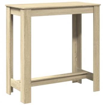 Mesa Alta de Bar Sonoma 102x50x103,5 cm Madera Ingeniería Roble Multicapa