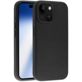 Funda Protectora Vivanco Mag Hype para iPhone 15, Compatible con MagSafe, Resistente al Agua y al Polvo, Color Negro