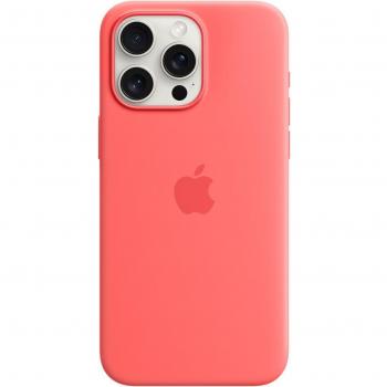 Apple Silicone Case with MagSafe for iPhone 15 Pro Max - Guava Pink (MT1V3ZM/A)