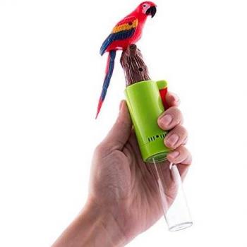 BigBuy Fun- Loro con Movimiento y Sonido Crazy, Multicolor, Talla única