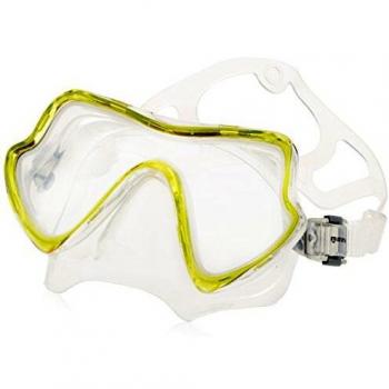Mares Pure Vision Máscara De Buceo, Unisex Adulto, Clear/Reflex Yellow, One Size