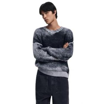 Desigual Maryland Round Neck Sweater Black/Grey S