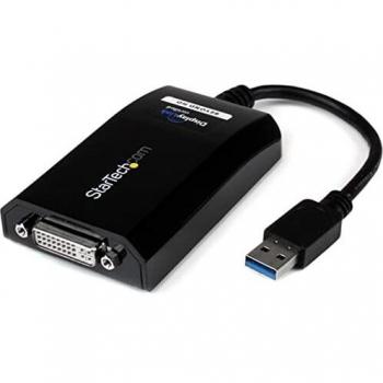 StarTech.com Cable Adaptador de Vídeo DVI USB 3.0 Conversor Tarjeta Gráfica Externa - 1x USB A Macho - 1x DVI-I Hembra - Hasta 2048x1152