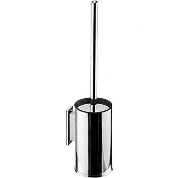Escobillero de Pared para Pegar Cromo/Negro Mate Manillons Torrent
