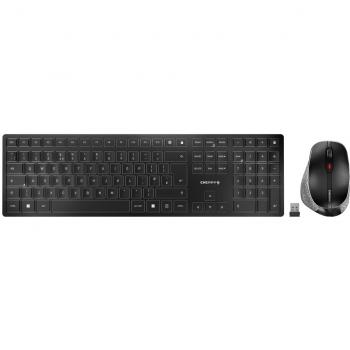 Teclado y Ratón Inalámbricos Cherry DW 9500 Slim Bluetooth QWERTY Inglés Negro Gris
