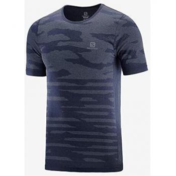 SALOMON XA Camo tee Camiseta, Hombre, Night Sky/Heather, m