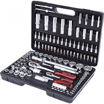 KS Tools 911.0708 KS - Maletín de llaves de vaso, destornillador, puntas y otras herramientas