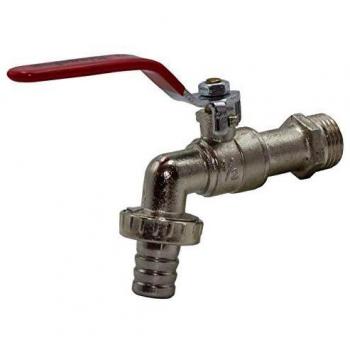 Riegolux 205501 Grifo Esfera 1/2 con Adaptador Manguera Abrazadera