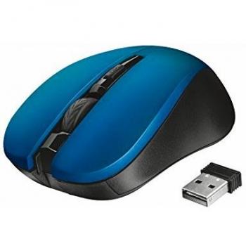 Trust Mydo Wireless USB Silent Mouse for Computer and Laptop, Optical, 1000 - 1800 DPI , Blue