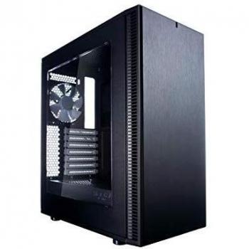 Fractal Design FD-CA-Def-C-BK-TG Define C Templado Cristal ATX/mATX/ITX PC de Ordenador, Negro TG
