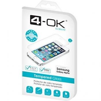 4-OK Glass Pro - Protector de Pantalla para Samsung Galaxy Alpha