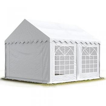 Carpa para fiestas TOOLPORT 3x3 m, lona PVC 700 N, blanca, impermeable