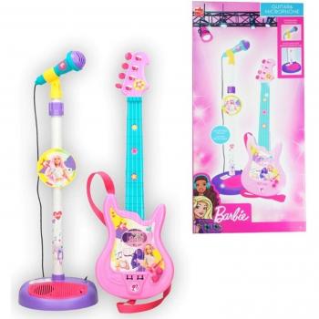Set musical Barbie Micrófono Guitarra Infantil