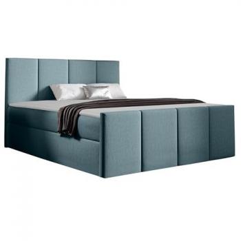 Cama Continental Baltimore Doble Turquesa 180x200 cm con Somieres y Tapiz