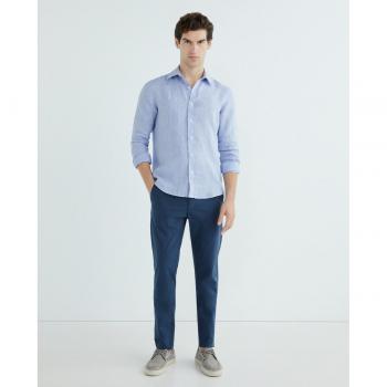 North Sails Long Sleeve Casual Shirt, Blue, Male, Size: S