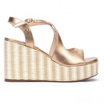 Sandalia cuña de piel Kristen 1651-B026S para mujer Martinelli