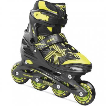 Roces Patines En Línea Jokey 3.0 Softboot 82A Negro/Amarillo Talla 34-37