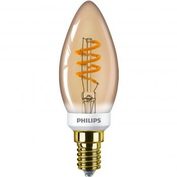 Philips MASTER Value E14 Vintage Filament LED Candle 2.5W 136lm - Dimmable, High Colour Rendering, Replacement for 15W