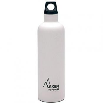Laken Futura Botella Térmica de Acero Inoxidable 18/8 y Aislamiento de Vacío con Doble Pared, Blanco, 750 ml