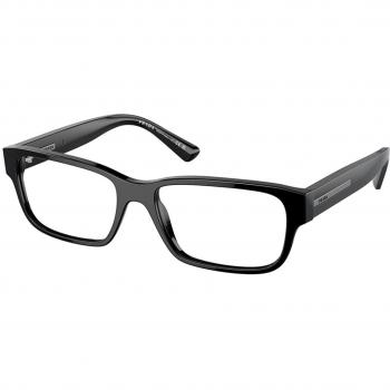 Prada PR 18ZVF Asian Fit 1AB1O1 Gafas Recetadas para Hombre Negras