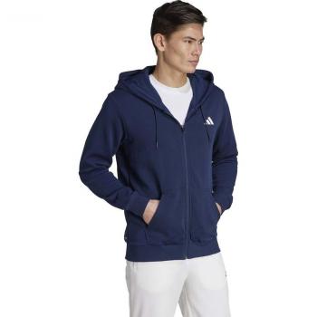 adidas Men's Club Full-Zip Tennis Hoodie - Dark Blue, Size XXL