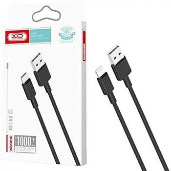 Cable NB156 Silicona USB a Lightning / 2.4A / 1M / Negro XO