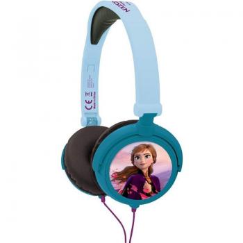 Lexibook Disney Frozen II Foldable Stereo Headphones with Volume Limiter – Blue
