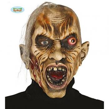 Guirca Máscara de Zombie Mostro con Cabello Latex Adulto, Multicolor, 2401