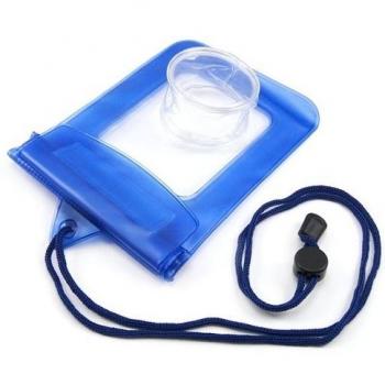 FUNDA IMPERMEABLE AZUL SUBACUÁTICA CÁMARA UNIVERSAL PARA MÓVIL BAG WATERPROOF CON RANURA EVENTUALME OBJETIVO DE CÁMARA DE FOTOS CON IPOD, IPHONE, SAMSUNG S3 S4 S5 4, 4S, 5, 5S Y 5C PVC IMPERMEABLE LA ARENA USALA DE PISCINA EL MAR EN NIEVE SONY BELKIN 