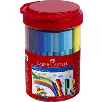 Faber Castell 155550 - Cubo de 50 rotuladores, color