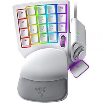 Teclado Gaming Razer Tartarus Pro - Blanco Mercury con Interruptores Ópticos, 32 Teclas Programables y 8 Perfiles Ajustables
