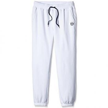 Sergio Tacchini Tie Break Pant TCP - Pantalones para hombre, color blanco, talla S