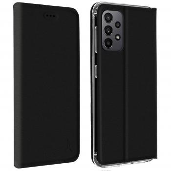 Akashi Funda Tipo Folio con Tarjetero y Soporte de Vídeo Negra para Samsung Galaxy A23 5G/M13/M23 16.8 cm (6.6)