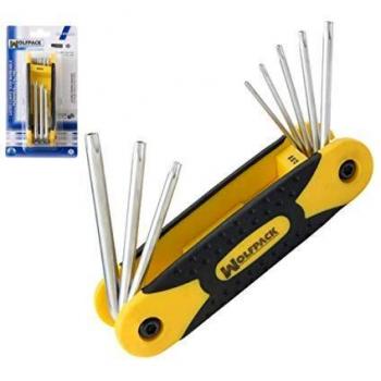 Juego Llaves Torx Plegable 8 Piezas Inviolable