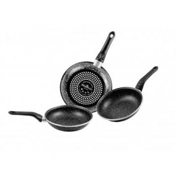 Set de sartenes antiadherentes de 20/24/28 cm para todas las cocinas.