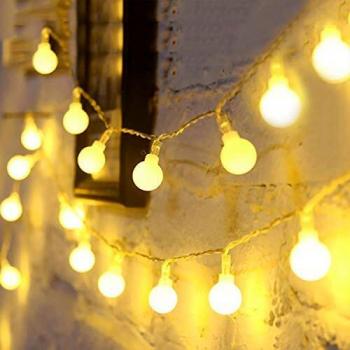 40 LED 16ft Cadena Luces USB, IP65 Impermeable, Fulighture Decorativas Guirnaldas Luminosas para Exterior,Interior, Jardines, Casas, Boda, Fiesta de Navidad Decoración